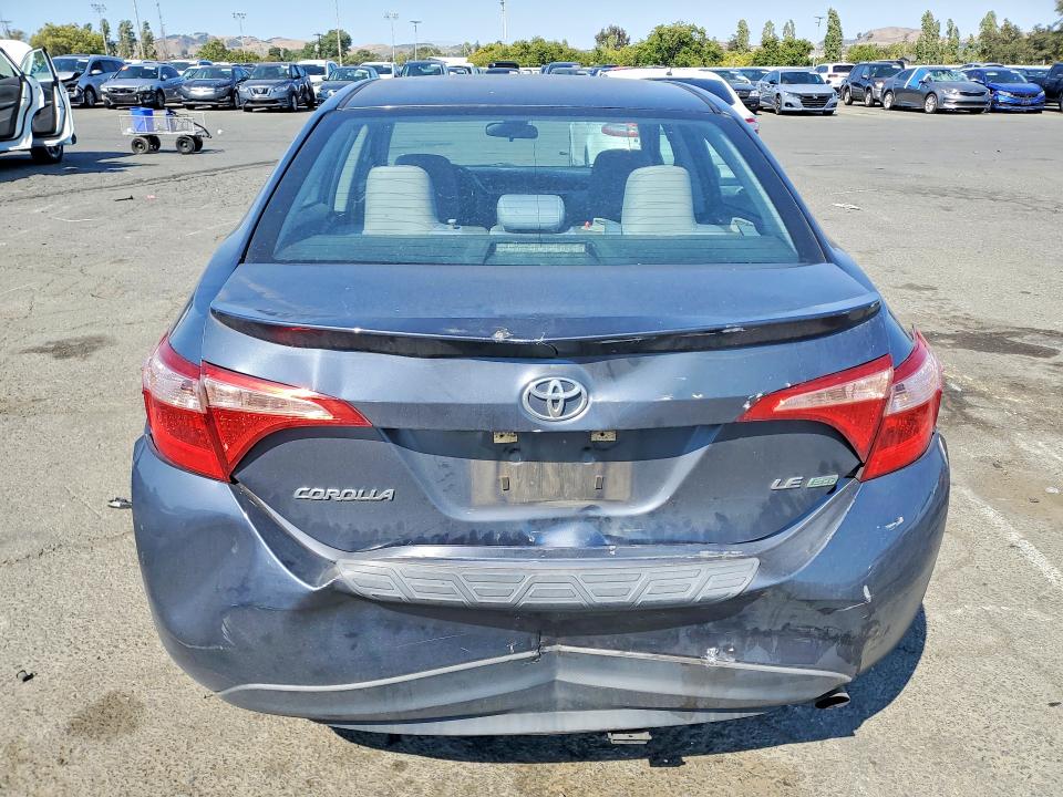 2017 Toyota Corolla VIN 5YFBPRHE0HP687281 COPART salvage auction — REAR END, Ca - Salvage Certificate, sold $2,750 on 2026-07-24 (photo 6)