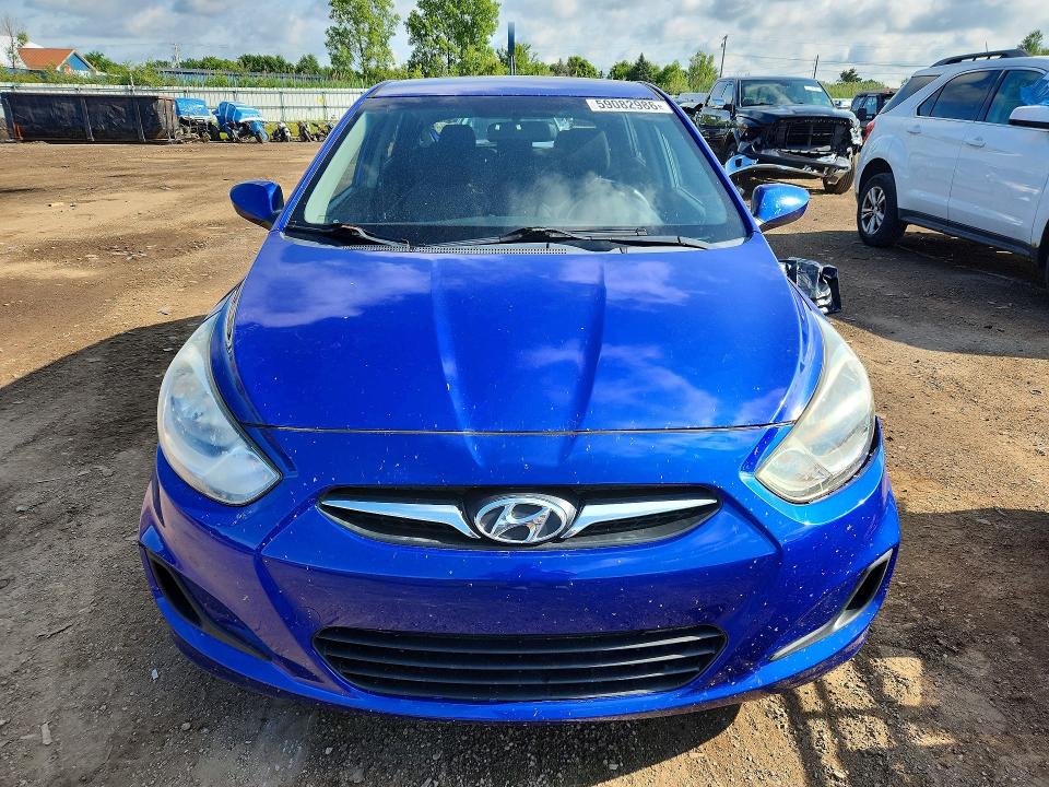 2012 Hyundai Accent VIN KMHCT5AE3CU015645 COPART salvage auction — SIDE, OH - CERT OF TITLE-SALVAGE, sold $400 on 2026-07-16 (photo 5)