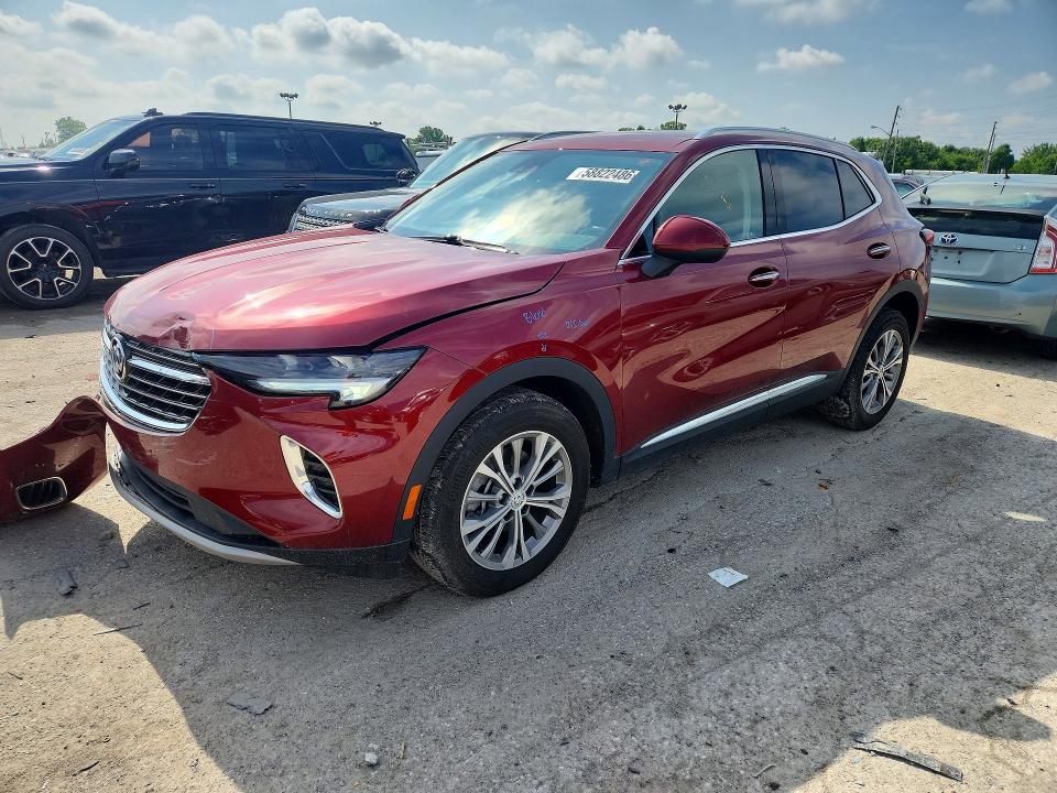 2023 Buick Envision VIN LRBAZLR41PD036721 COPART salvage auction — FRONT END, In - Cert Of Title-Salvage Title, sold $2,600 on 2026-07-31 (photo 1)