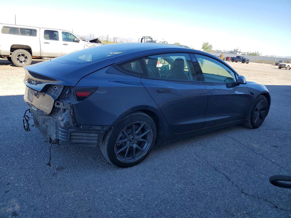 2021 Tesla Model 3 VIN 5YJ3E1EB1MF048452 COPART salvage auction — REAR END, Az - Cert Of Title - Salvage, sold $7,400 on 2026-07-10 (photo 3)