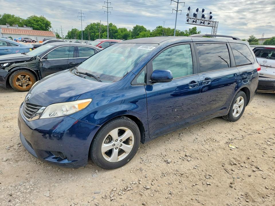 2012 Toyota Sienna VIN 5TDKK3DC7CS245727 COPART salvage auction — FRONT END, Oh - Cert Of Title-Salvage, sold $175 on 2026-07-31 (photo 1)