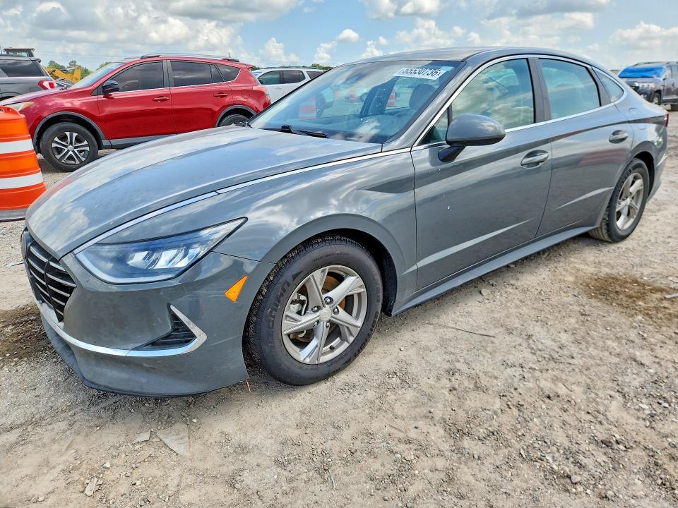 2021 Hyundai Sonata VIN 5NPEG4JA9MH078785 COPART salvage auction — WATER/FLOOD, TX - SALVAGE TITLE-FLOOD DAMAGE, sold $3,500 on 2026-07-27 (photo 1)