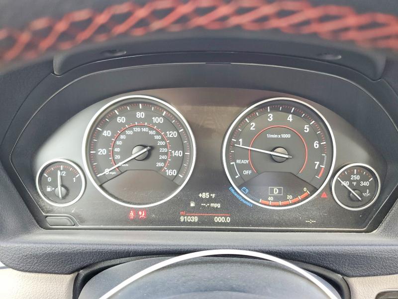 2016 BMW 3 series VIN WBA8E9C58GK648942 COPART salvage auction — FRONT END, TX - SALVAGE VEHICLE TITLE, sold $1,250 on 2026-07-24 (photo 9)