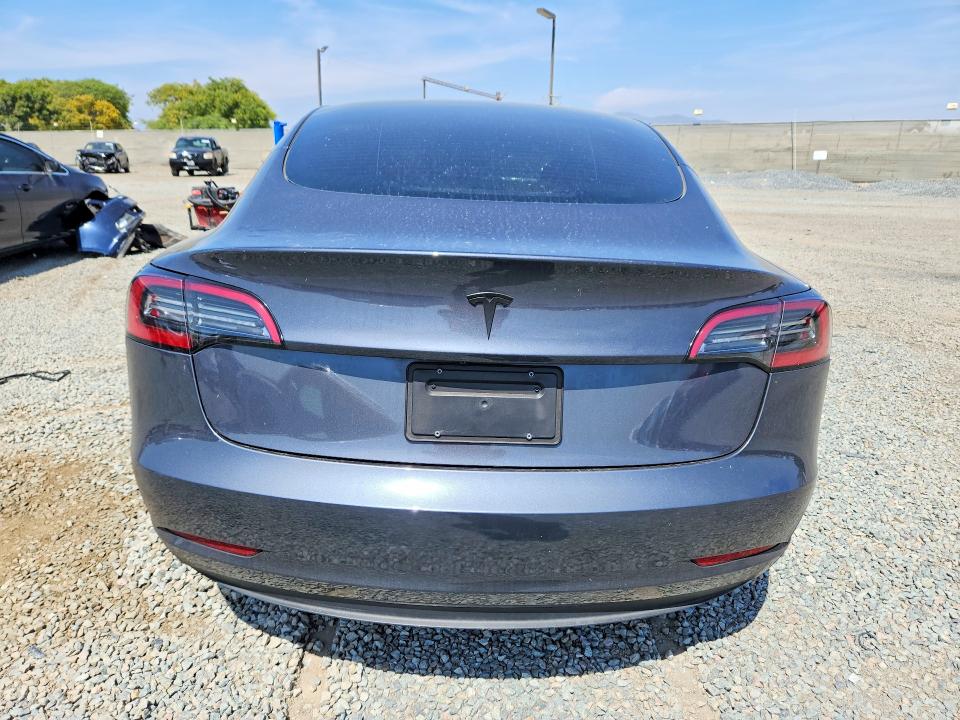 2023 Tesla Model 3 VIN 5YJ3E1EA9PF593956 COPART salvage auction — FRONT END, Ca - Salvage Certificate, sold $5,900 on 2026-07-24 (photo 6)