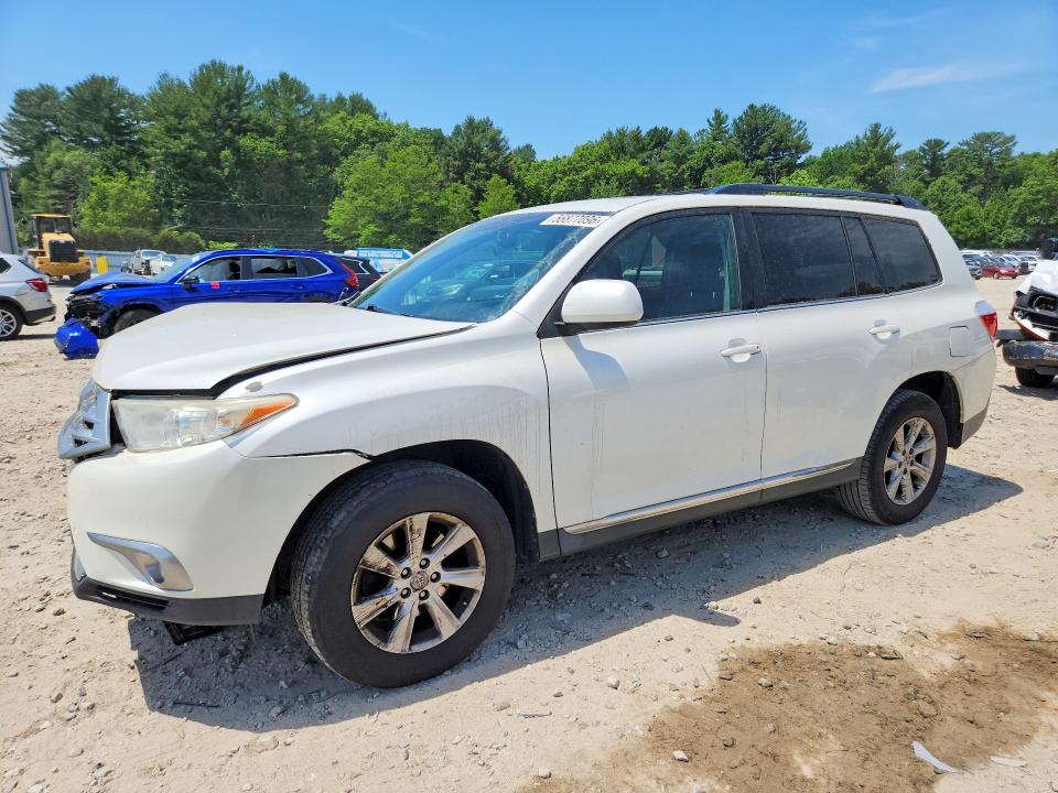 2012 Toyota Highlander VIN 5TDBK3EH3CS096971 COPART salvage auction — FRONT END, Ma - Cert Of Title-Reconstrctd Coll, sold $3,300 on 2026-07-09 (photo 1)