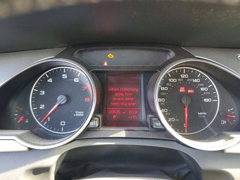 2010 Audi A5 VIN WAULFAFH1AN018992 COPART salvage auction — REAR END, In - Cert Of Title-Salvage Title, sold $1,500 on 2026-07-10 (photo 9)