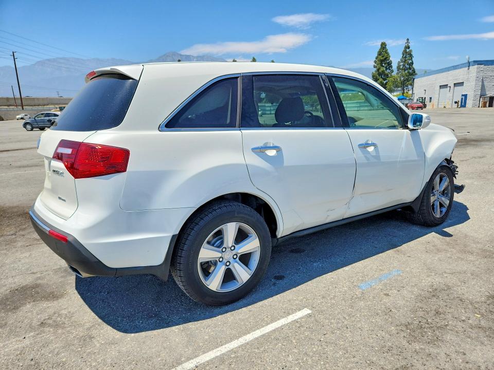 2010 Acura Mdx VIN 2HNYD2H69AH530759 COPART salvage auction — FRONT END, Ca - Salvage Certificate, sold $975 on 2026-07-28 (photo 3)