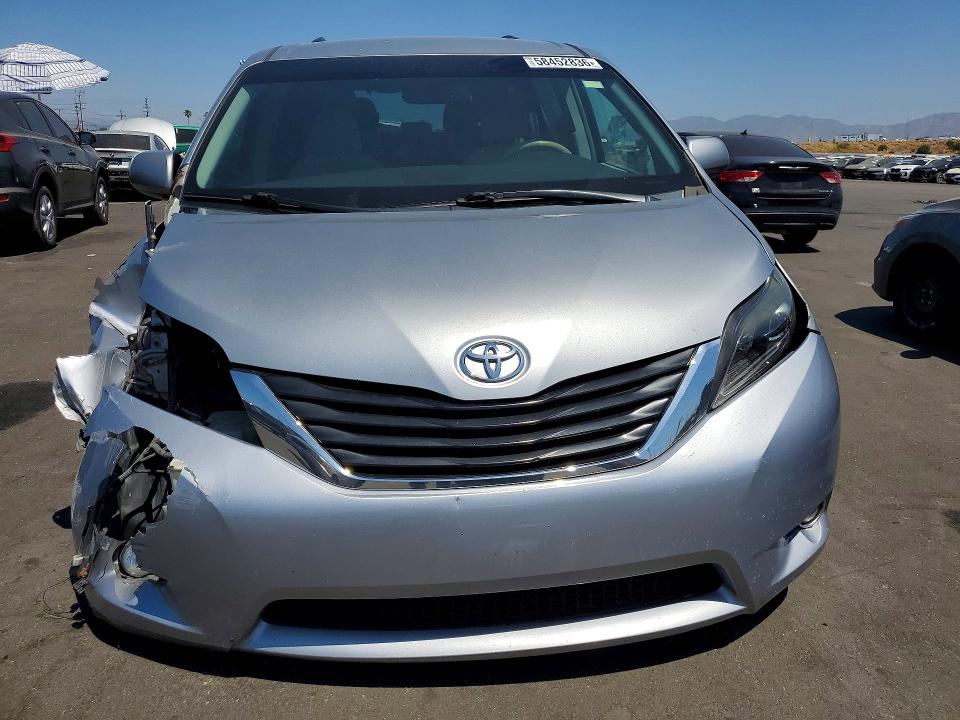 2014 Toyota Sienna VIN 5TDKK3DC3ES519508 COPART salvage auction — FRONT END, Ca - Salvage Certificate, sold $1,600 on 2026-07-08 (photo 5)