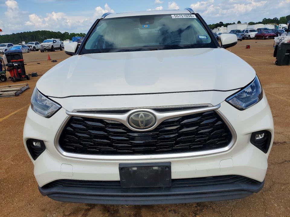 2020 Toyota Highlander VIN 5TDGZRAH2LS503995 COPART salvage auction — REAR END, Tx - Salvage Vehicle Title, sold $11,600 on 2026-07-13 (photo 5)