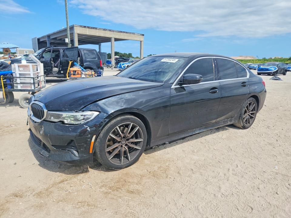 2019 BMW 3er VIN WBA5R1C57KAK08153 COPART salvage auction — FRONT END, Fl - Cert Of Title Slvg Rebuildable, sold $7,200 on 2026-08-06 (photo 1)