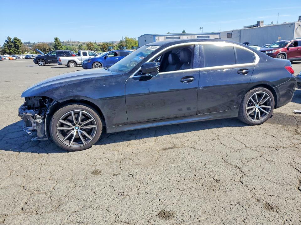 2020 BMW 3er VIN 3MW5R7J00L8B22173 COPART salvage auction — FRONT END, Ca - Salvage Certificate, sold $6,400 on 2026-07-10 (photo 1)