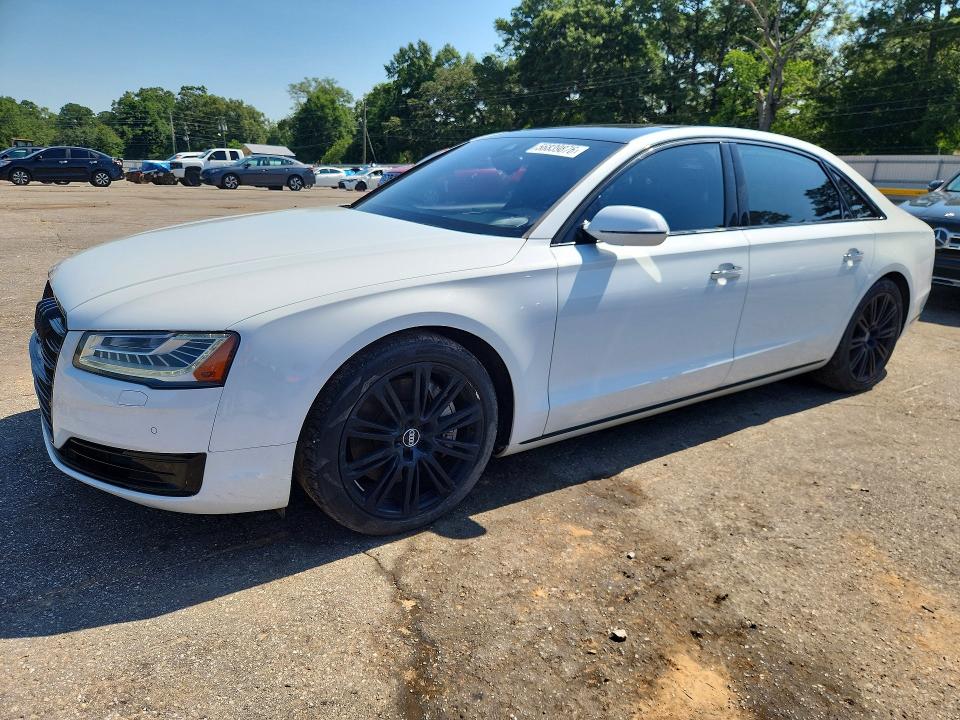 2016 Audi A8 VIN WAU34AFD2GN010783 COPART salvage auction — FRONT END, Va - Certificate Of Title, sold $3,600 on 2026-07-27 (photo 1)