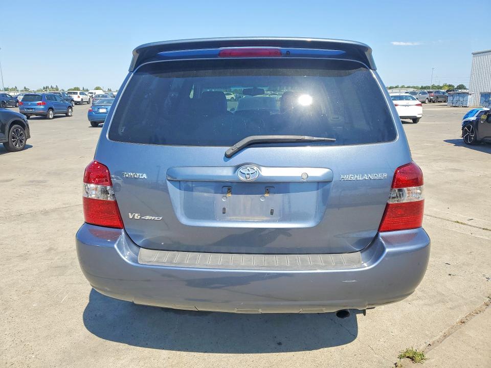 2004 Toyota Highlander VIN JTEEP21AX40062060 COPART salvage auction — FRONT END, Ca - Salvage Certificate, sold $925 on 2026-07-13 (photo 6)