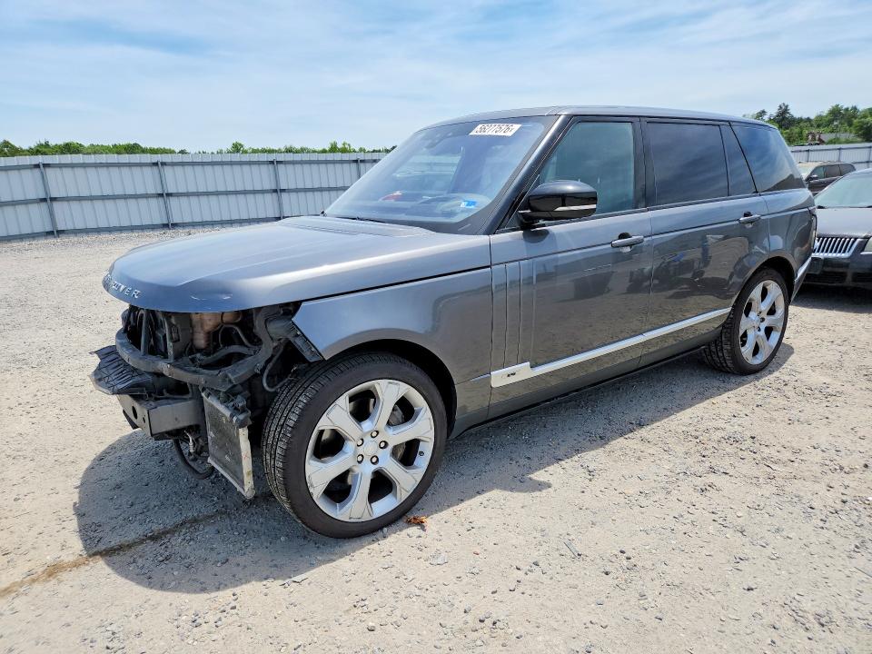 2017 Land rover RANGE ROVER VIN SALGS5FE9HA334311 COPART salvage auction — FRONT END, Va - Cert Of Title - Salvage, sold $6,000 on 2026-07-15 (photo 1)
