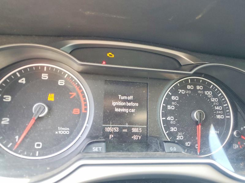 2014 Audi A4 VIN WAUBFAFL2EN030512 COPART salvage auction — FRONT END, Va - Cert Of Title - Salvage, sold $550 on 2026-07-28 (photo 9)
