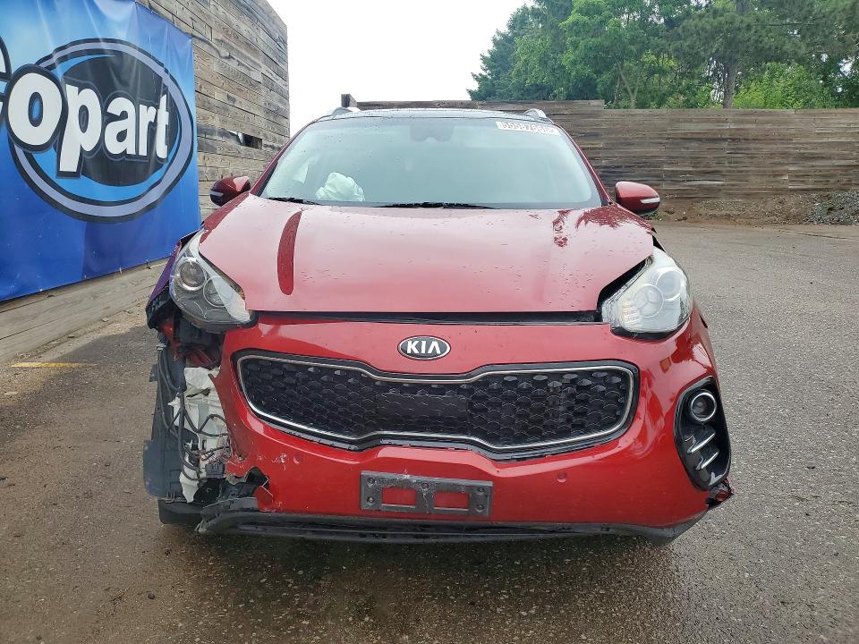 2017 Kia Sportage VIN KNDPNCAC5H7267342 COPART salvage auction — FRONT END, Mi - Certificate Of Title, sold $1,200 on 2026-07-07 (photo 5)