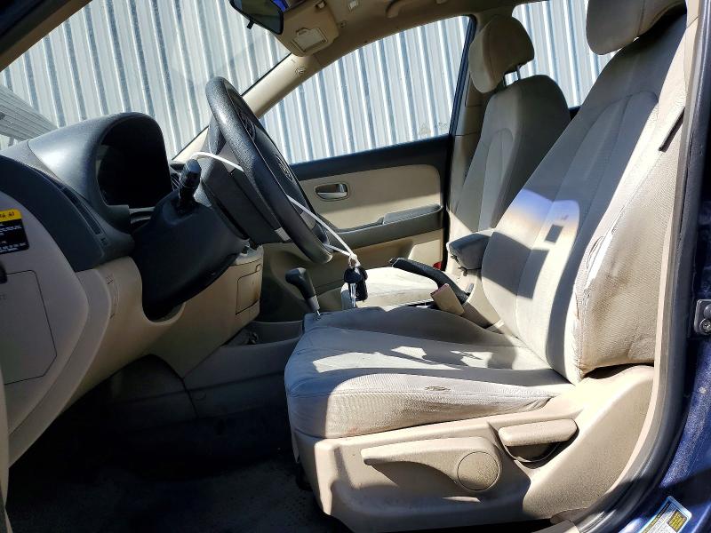 2007 Hyundai Elantra VIN KMHDU46D57U023571 COPART salvage auction — FRONT END, PA - CERT OF TITLE, sold $750 on 2026-07-29 (photo 7)