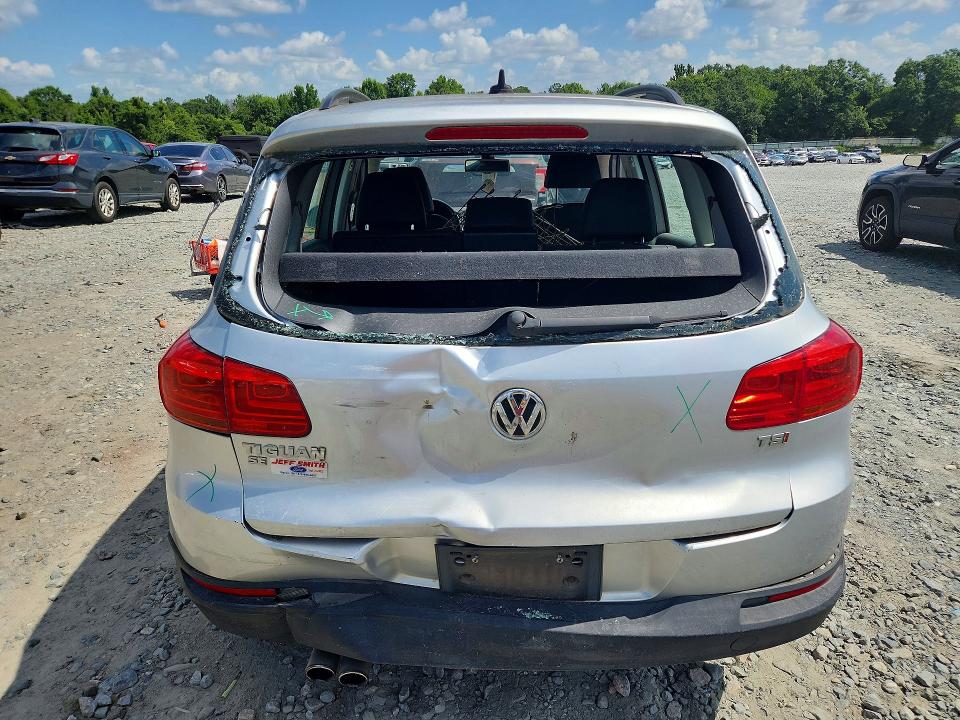 2017 Volkswagen Tiguan VIN WVGAV7AX5HK006088 COPART salvage auction — REAR END, GA - CERT OF TITLE-SALVAGE, sold $300 on 2026-07-30 (photo 6)