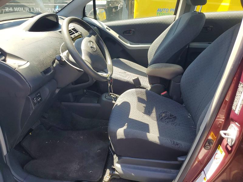 2009 Toyota Yaris VIN JTDKT903X95221586 COPART salvage auction — REAR END, CA - SALVAGE CERTIFICATE, sold $1,250 on 2026-07-15 (photo 7)