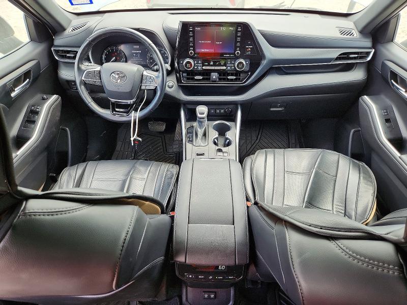2021 Toyota Highlander VIN 5TDLZRAH5MS031954 COPART salvage auction — FRONT END, Tx - Salvage Vehicle Title, sold $11,700 on 2026-07-30 (photo 8)