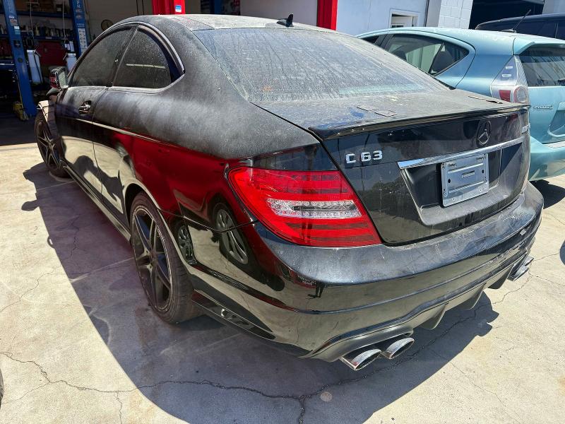 2013 Mercedes-benz C-klasse amg VIN WDDGJ7HBXDG068691 COPART salvage auction — FRONT END, Az - Dis/Dlr/Exp Only Clean Title, sold $7,300 on 2026-07-11 (photo 3)