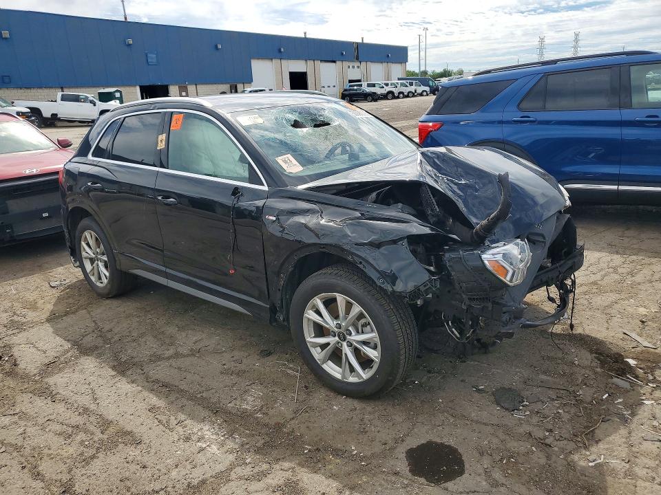 2025 Audi Q3 VIN WA1DECF39S1016078 COPART salvage auction — FRONT END, Fl - Certificate Of Destruction, sold $3,300 on 2026-07-31 (photo 4)