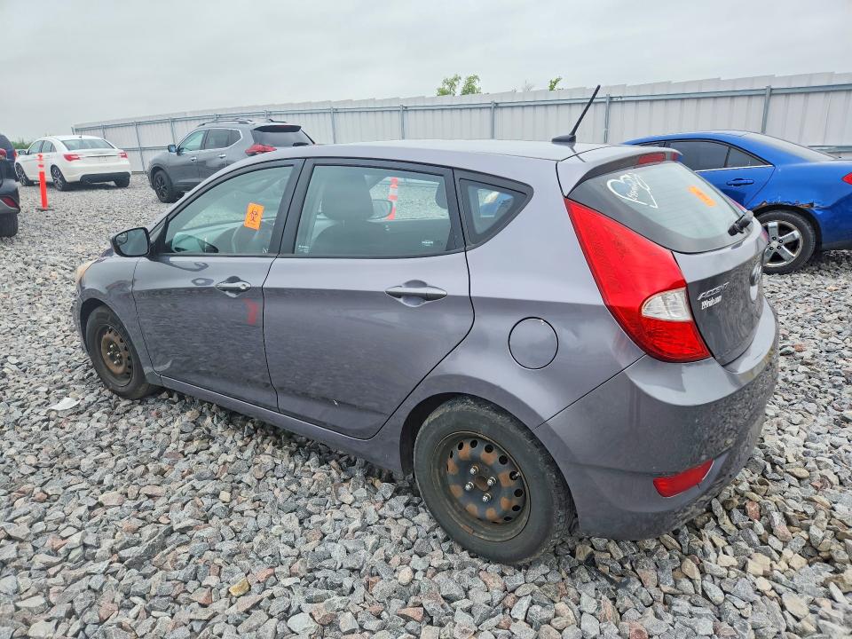2016 Hyundai Accent VIN KMHCT5AE0GU247089 COPART salvage auction — WATER/FLOOD, Wi - Junked Vehicle Bill Of Sale, sold $225 on 2026-07-13 (photo 2)