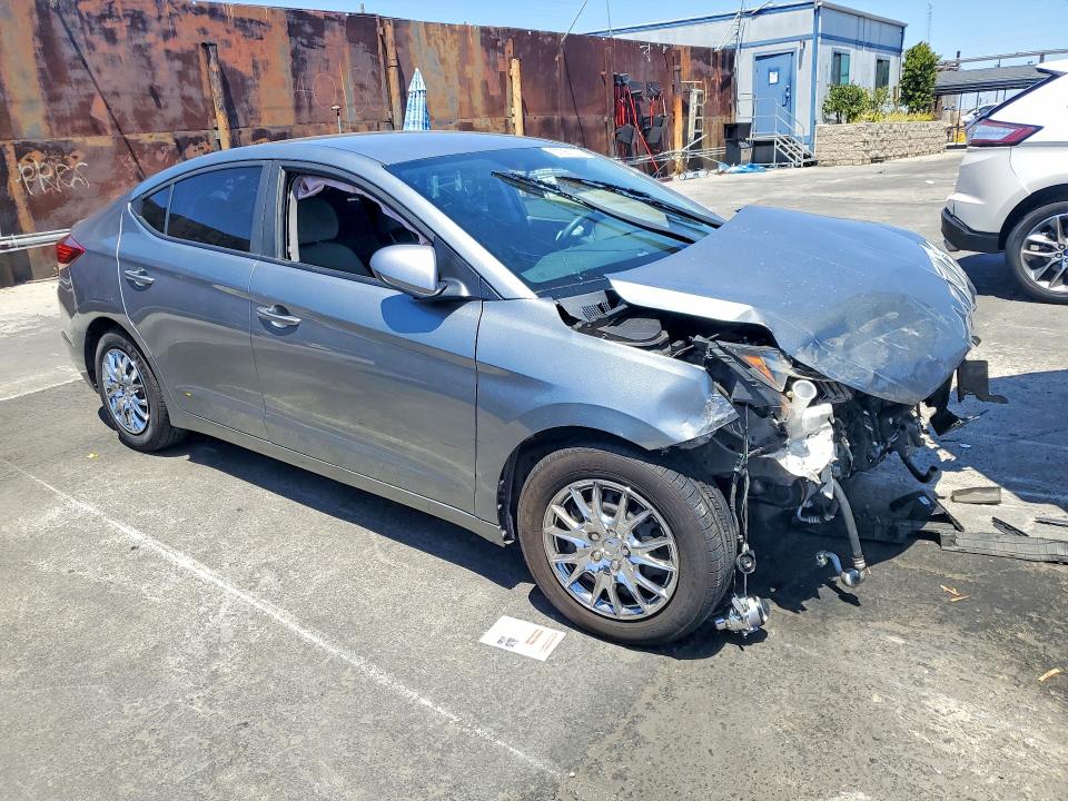 2019 Hyundai Elantra VIN KMHD74LF7KU784463 COPART salvage auction — FRONT END, Ca - Salvage Certificate, sold $725 on 2026-07-10 (photo 4)