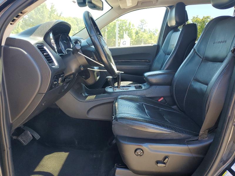 2012 Dodge Durango VIN 1C4RDJEG9CC336949 COPART salvage auction — FRONT END, Pa - Certificate Of Salvage, sold $500 on 2026-07-02 (photo 7)