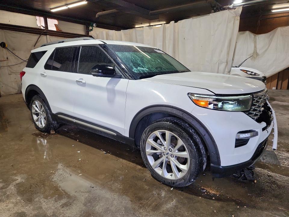 2021 Ford Explorer VIN 1FM5K8HC5MGA21660 COPART salvage auction — FRONT END, Pa - Certificate Of Salvage, sold $6,300 on 2026-07-03 (photo 4)