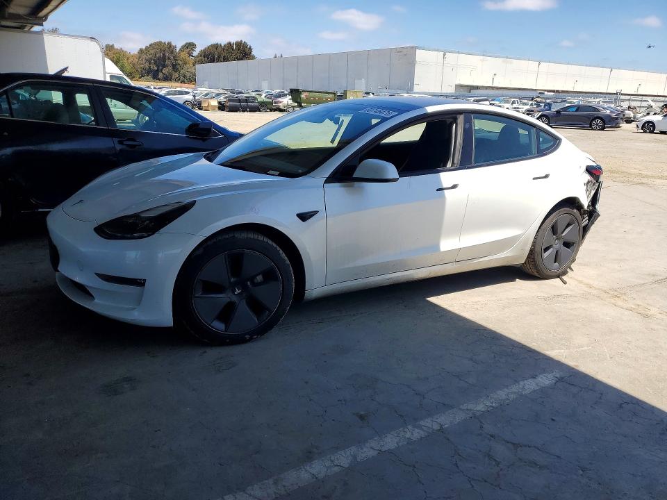 2023 Tesla VIN 5YJ3E1EB8PF388444 COPART salvage auction — REAR END, CA - SALVAGE CERTIFICATE, sold $8,500 on 2026-07-02 (photo 1)
