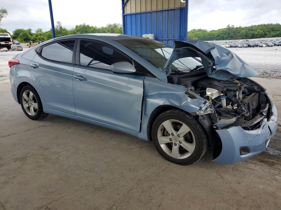 2011 Hyundai Elantra VIN KMHDH4AE5BU086148 COPART salvage auction — FRONT END, Ga - Cert Of Title-Salvage, sold $500 on 2026-07-30 (photo 4)