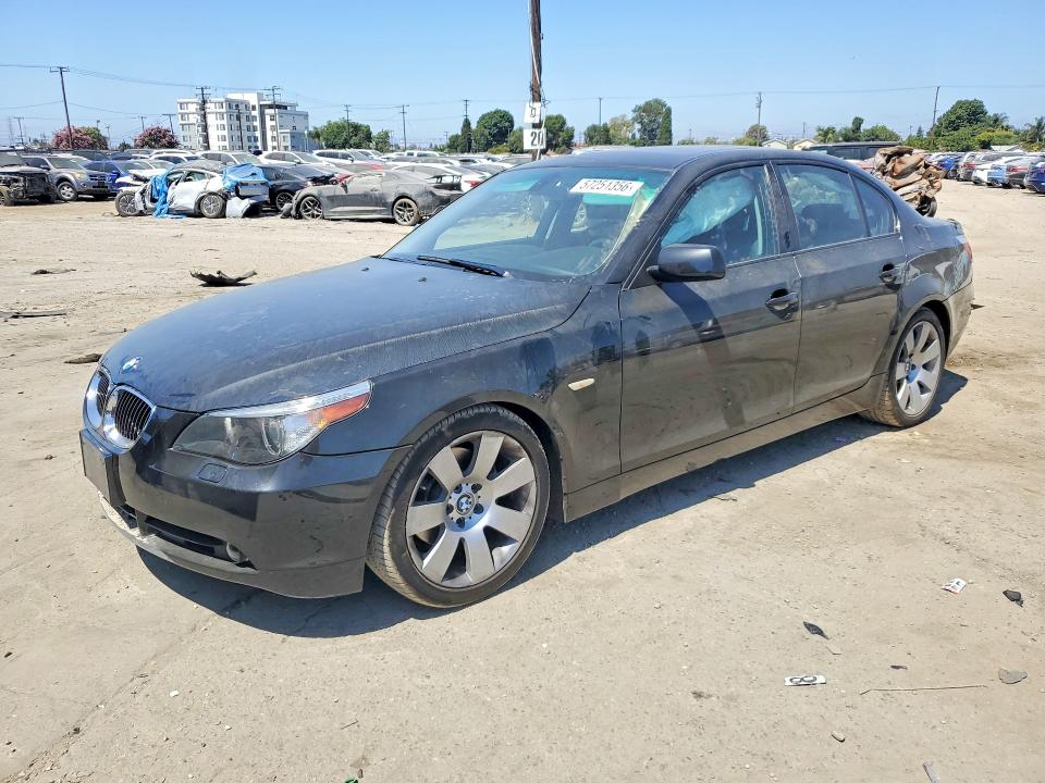 2007 BMW 5 series VIN WBANE73507CM53130 COPART salvage auction — REAR END, Ca - Salvage Certificate, sold $1,200 on 2026-07-13 (photo 1)
