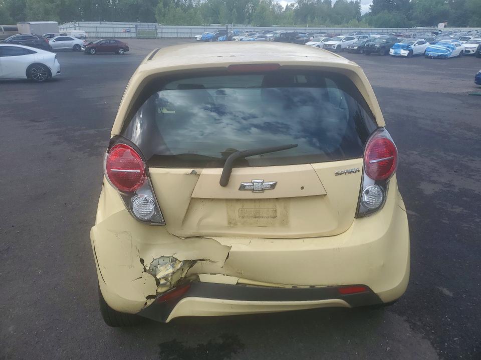 2013 Chevrolet Spark VIN KL8CA6S93DC518867 COPART salvage auction — REAR END, Or - Salvage Title Certificate, sold $175 on 2026-07-27 (photo 6)