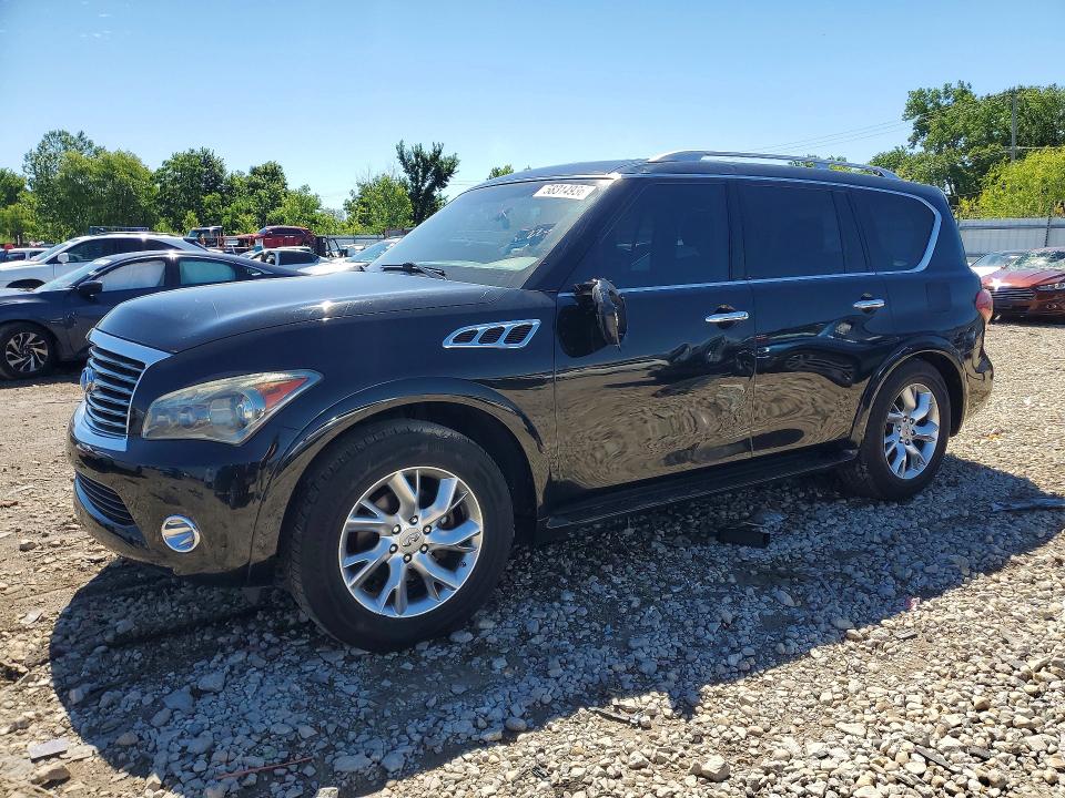 2012 Infiniti VIN JN8AZ2NE5C9018296 COPART salvage auction — SIDE, Il - Salvage Certificate, sold $1,900 on 2026-07-29 (photo 1)