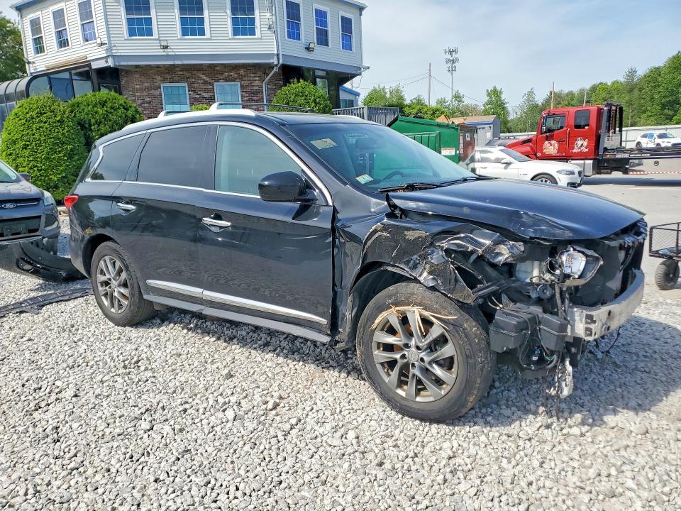 2015 Infiniti VIN 5N1AL0MM3FC542964 COPART salvage auction — FRONT END, Ma - Cert Of Title-Reconstrctd Coll, sold $425 on 2026-07-06 (photo 4)