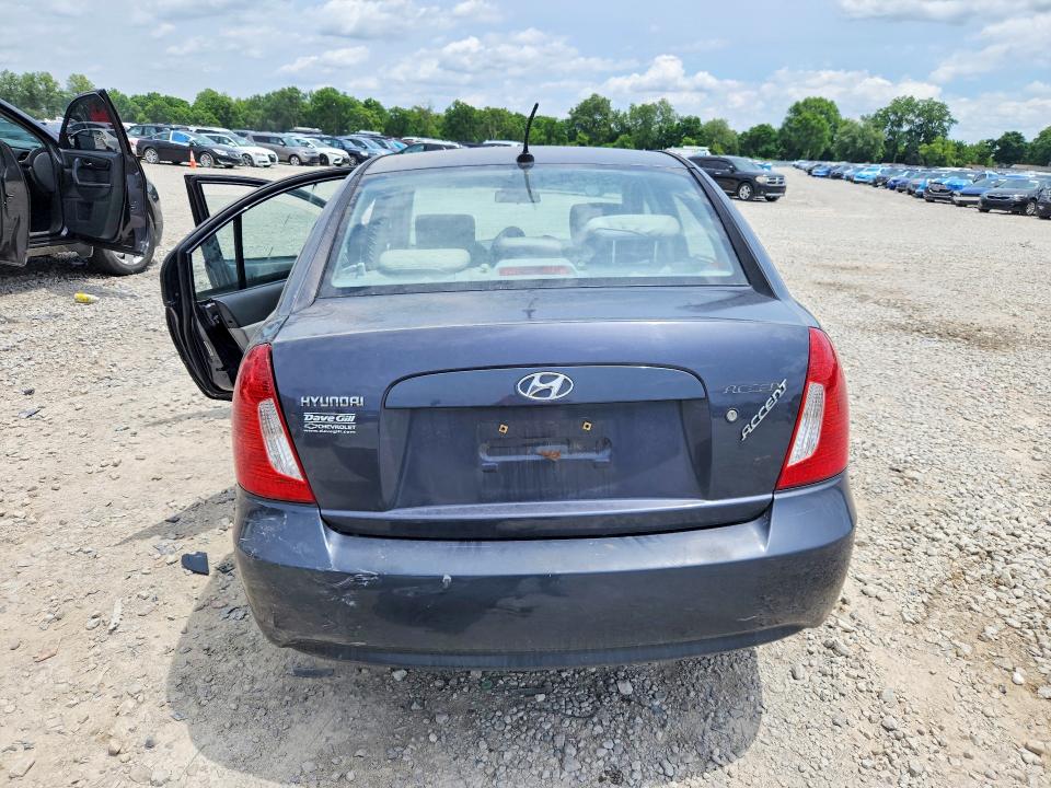 2010 Hyundai Accent VIN KMHCN4ACXAU422555 COPART salvage auction — FRONT END, OH - CERT OF TITLE-SALVAGE, sold $100 on 2026-07-02 (photo 6)