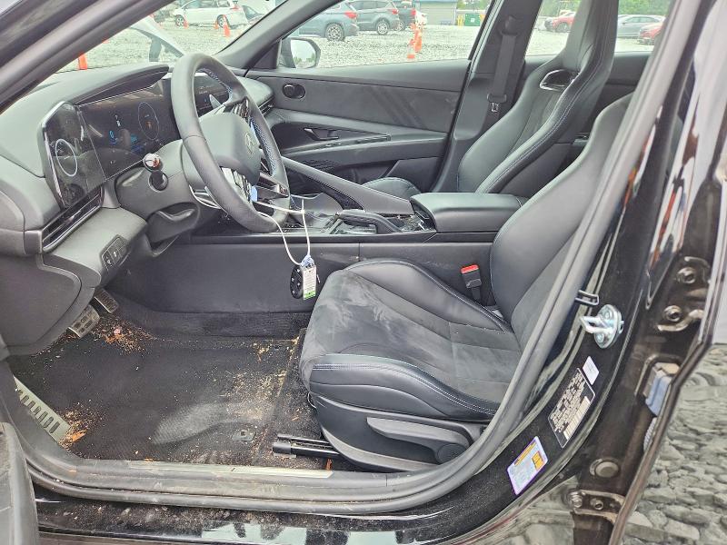 2025 Hyundai Elantra VIN KMHLW4DK0SU031657 COPART salvage auction — FRONT END, Nc - Salvage Certificate Of Title, sold $225 on 2026-07-29 (photo 7)