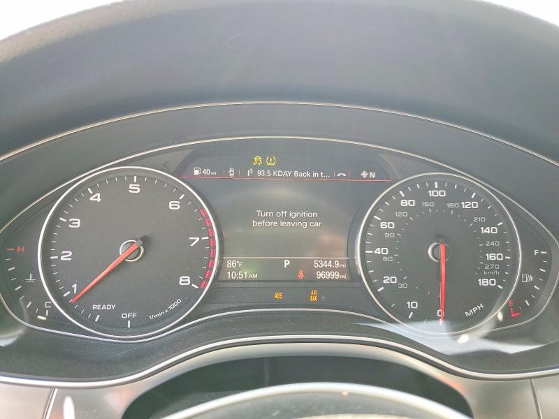 2017 Audi A6 VIN WAUH2AFC2HN006611 COPART salvage auction — REAR END, Ca - Salvage Certificate, sold $5,300 on 2026-07-22 (photo 9)