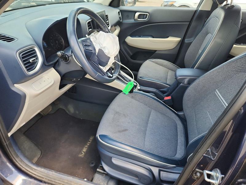 2020 Hyundai Venue VIN KMHRC8A35LU021909 COPART salvage auction — FRONT END, VA - CERT OF TITLE - SALVAGE, sold $3,100 on 2026-07-22 (photo 7)