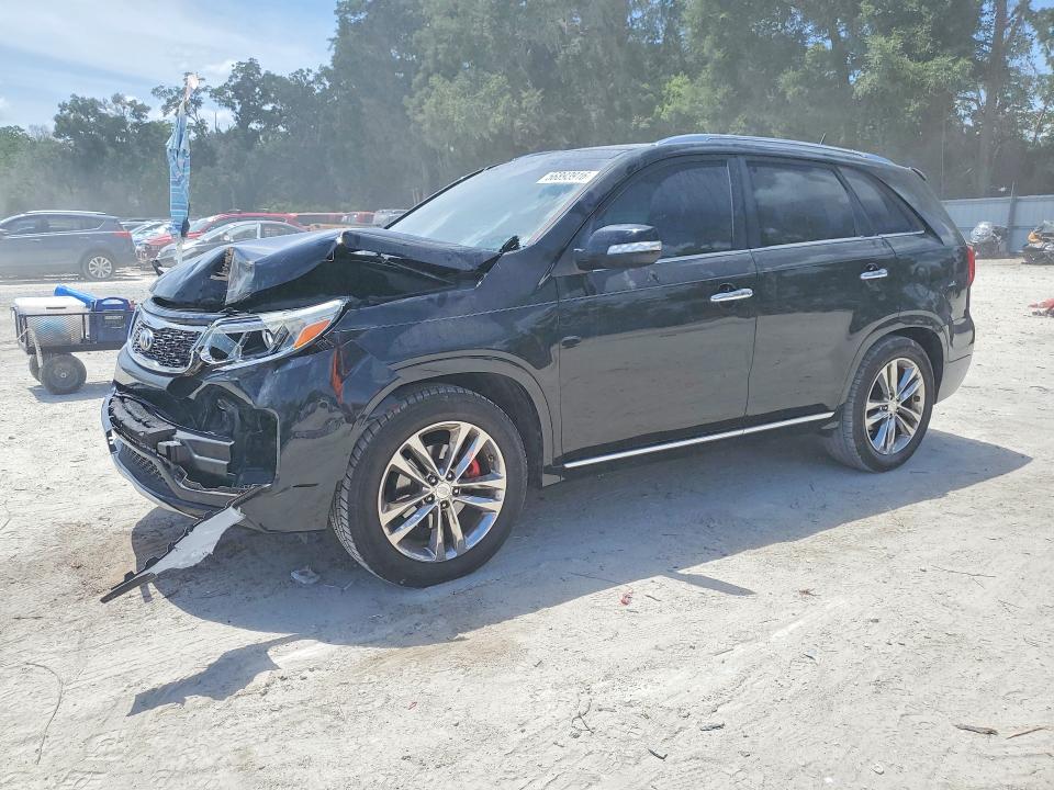 2014 Kia VIN 5XYKW4A7XEG498266 COPART salvage auction — FRONT END, Fl - Cert Of Title Slvg Rebuildable, sold $2,350 on 2026-07-14 (photo 1)