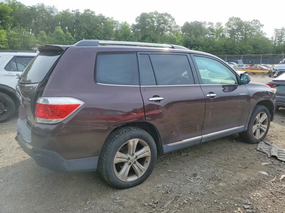2012 Toyota VIN 5TDDK3EH2CS116846 COPART salvage auction — SIDE, Md - Cert Of Salvage > 75% Damage, sold $2,600 on 2026-07-24 (photo 3)