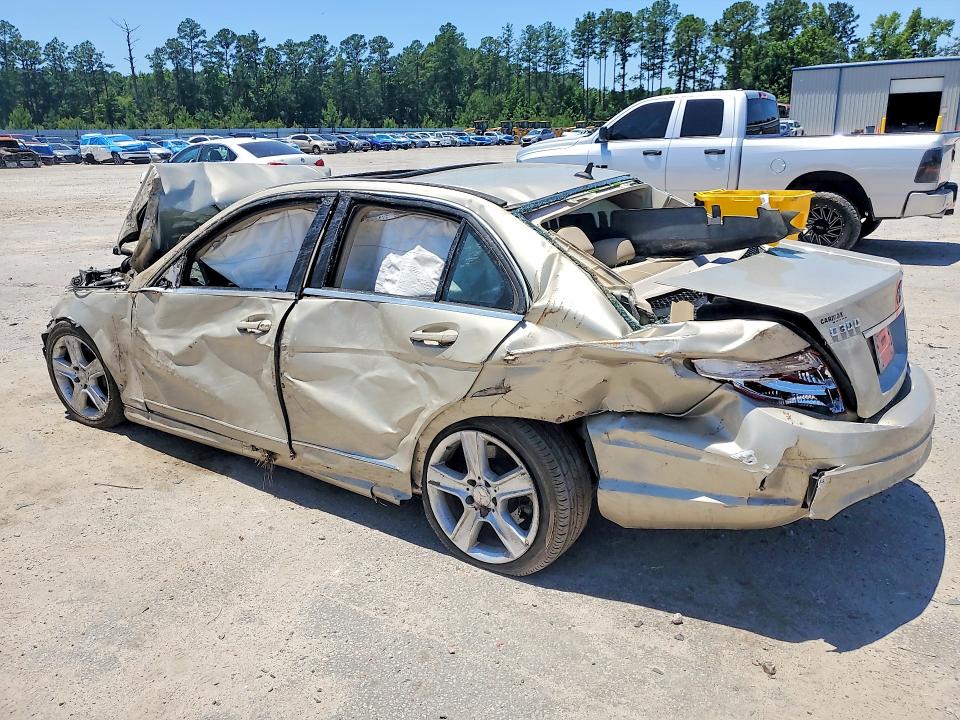 2011 Mercedes-benz C-klasse VIN WDDGF5EB7BR135226 COPART salvage auction — ALL OVER, Sc - Cert Of Title-Salvage, sold $325 on 2026-07-13 (photo 2)