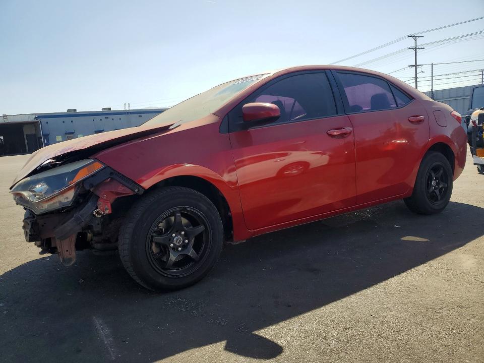 2015 Toyota Corolla VIN 5YFBURHE1FP281113 COPART salvage auction — FRONT END, Ca - Salvage Certificate, sold $2,350 on 2026-07-08 (photo 1)