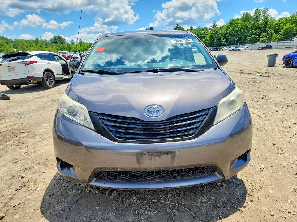 2013 Toyota Sienna VIN 5TDZK3DCXDS365568 COPART salvage auction — MECHANICAL, Ct - Certificate Of Title, sold $1,650 on 2026-07-20 (photo 5)