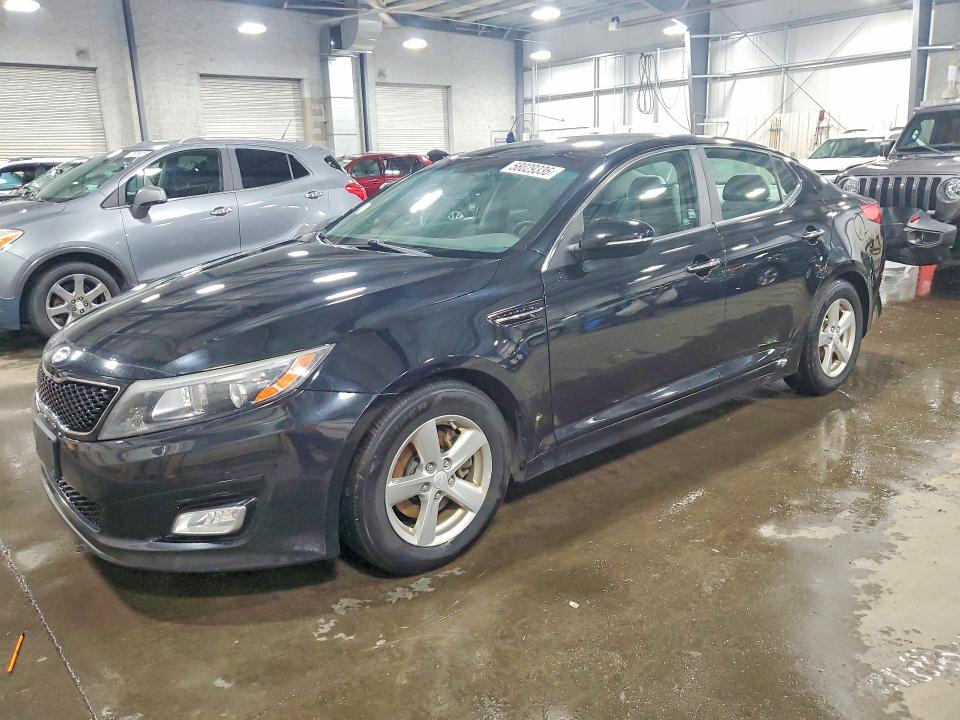 2014 Kia Optima VIN 5XXGM4A7XEG315674 COPART salvage auction — FRONT END, Mn - Cert Of Title-Prior Salvage, sold $225 on 2026-07-28 (photo 1)