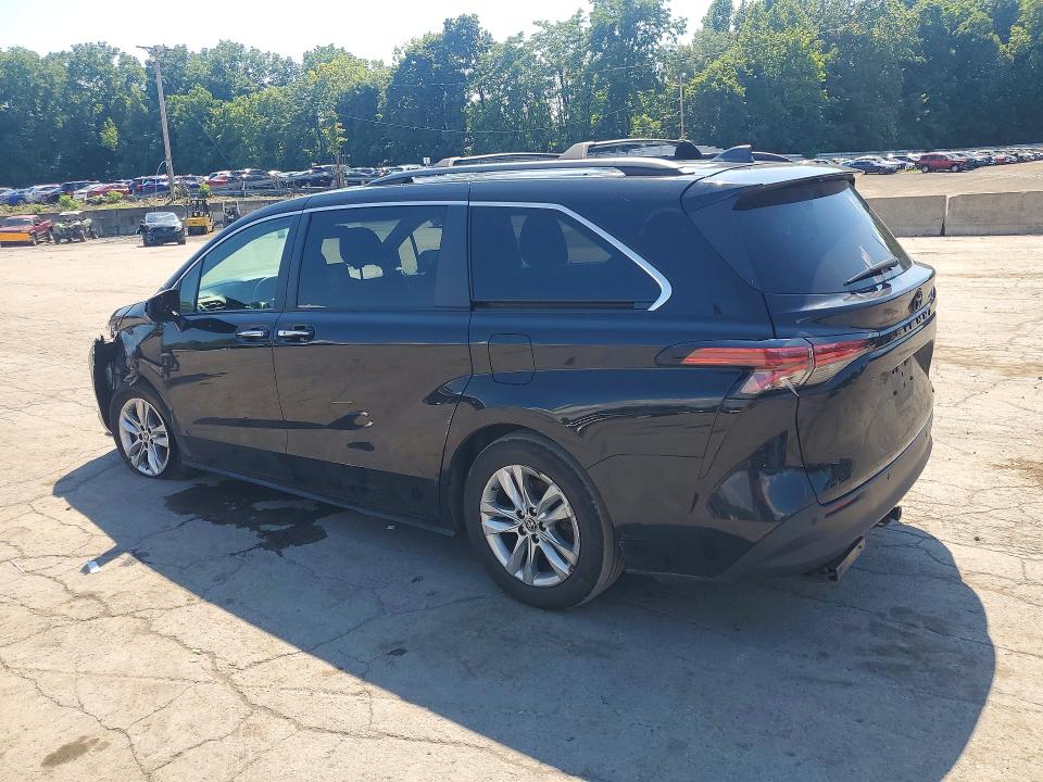 2022 Toyota Sienna VIN 5TDASKFC2NS048910 COPART salvage auction — FRONT END, Ny - Mv-907A Salvage Certificate, sold $14,700 on 2026-07-09 (photo 2)