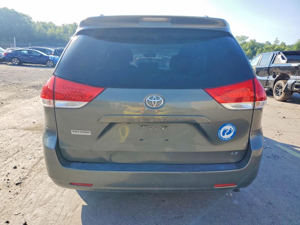 2012 Toyota Sienna VIN 5TDKK3DC3CS186739 COPART salvage auction — MECHANICAL, Pa - Cert Of Title (P), sold $400 on 2026-07-17 (photo 6)