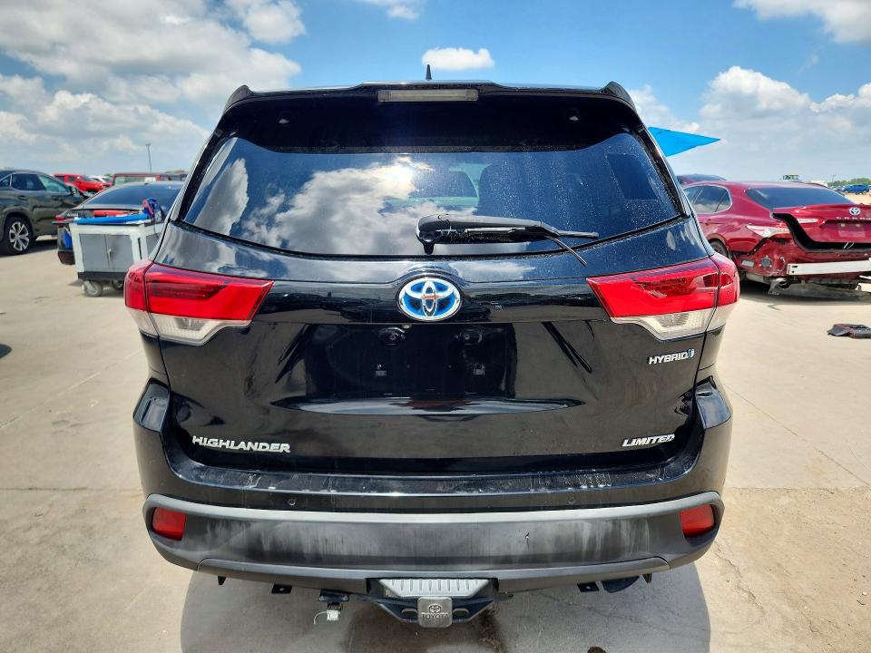 2019 Toyota Highlander VIN 5TDDGRFH3KS054746 COPART salvage auction — HAIL, Ca - Dis/Dlr/Exp Only Clean Title, sold $13,200 on 2026-07-13 (photo 6)