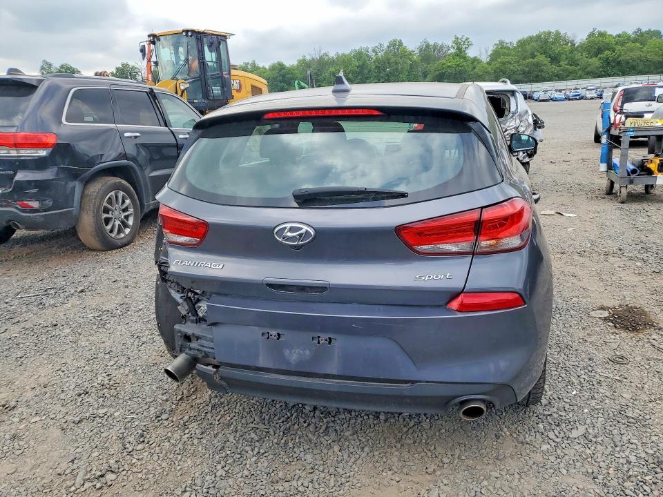 2018 Hyundai Elantra VIN KMHH55LC0JU012775 COPART salvage auction — REAR END, Nj - Cert Of Title-Salvage, sold $1,550 on 2026-07-24 (photo 6)